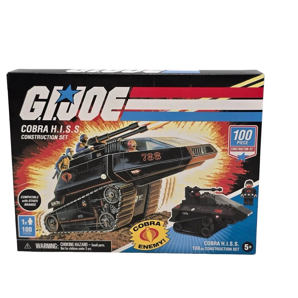 G.I. Joe Cobra H.I.S.S. Tank Construction Set 100pc Compatible Building‎ Set